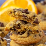 Gluten Free Milk Chocolate & Orange Cookies