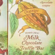 Trader Joe's Organic Milk Chocolate Truffle Bar