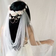 Draped Cape Veil