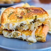 Grilled Cheese on Three-Cheese Bread