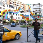 Tirana's Colorful Facade