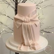 Wedding Cake With Edible Bow