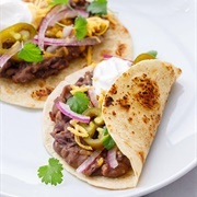 Spicy Refried Bean Taco