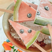 Watermelon Wedge Popsicle