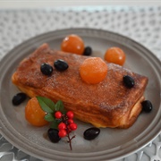 French Toast With Wasanbon Blossoms