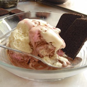 Neapolitan Ice Cream With Rice