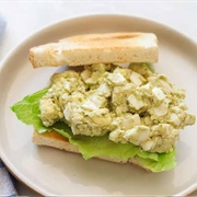 Mashed Eggs & Hummus