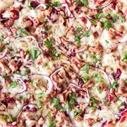 Turkey, Sausage, Bacon and Cranberry Pizza