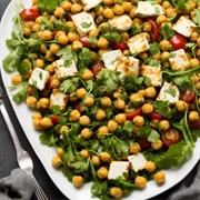 Halloumi, Chickpea, and Lime Salad
