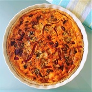 Chorizo & Red Pepper Quiche