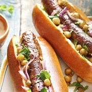 Merguez Hot Dog