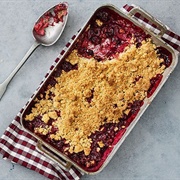 Apple and Damson Crumble