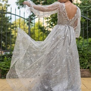 Celestial Pattern Wedding Dress