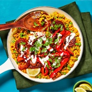 Roasted Vegetable Paella With Creamy Aioli