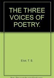The Three Voices of Poetry (T. S. Eliot)