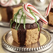 Candy Cane Drizzle Cupcake