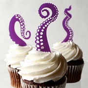 Gummy Kraken Cupcake