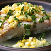 Roasted Corn Relish Fish