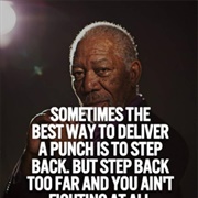 Sometimes the Best Way to Throw a Punch Is by Taking a Step Back