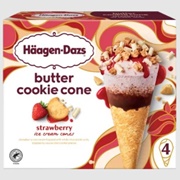 Butter Cookie Cone Strawberry