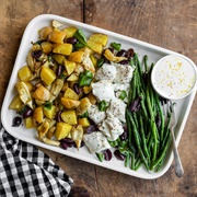Roasted Niçoise Salad With Halibut