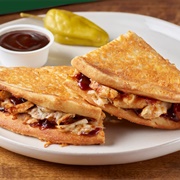 Parmesan Crusted BBQ Chicken & Bacon Papadia