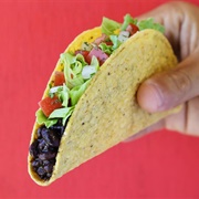 Taco Bell Black Bean Crunchy Taco