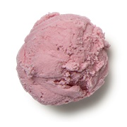 Strawberry Coconut and Lime Leaf Ice Cream