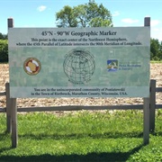 45 X 90 Geographical Marker