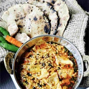 Papad Ki Saag-Bhaaji