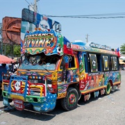 Haitian Tap Tap Buses
