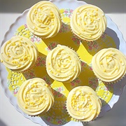 Sunglow Frosted Cupcake