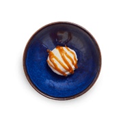 Vanilla Pod Ice Cream With Toffee Sauce