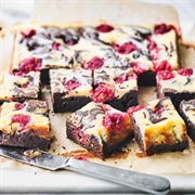 Raspberry Brownie Cheesecake