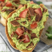 Guacamole and Bacon Toast