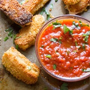Mozzarella Sticks With Soy Sauce