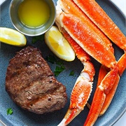 Surf and Turf With Crab