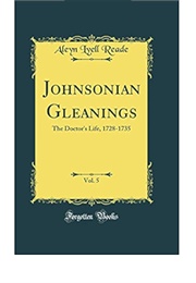 Johnsonian Gleanings VII (A.L Reade)