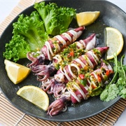 Steamed Squid