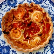 Goat's Cheese and Roasted Pepper Quiche