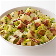Pasta With Bacon and Leeks
