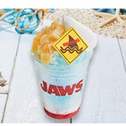 No Swimming!! Jaws Frappe -Peaches & Salted Cream-