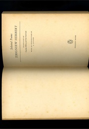 Selected Poems Czeslaw Milosz (Translated by Milosz & Peter Dale Scott)