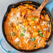 Gnocchi With Tomato Sauce and Marble Cheddar