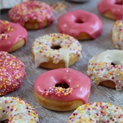 Jam-Filled Iced Ring Doughnut