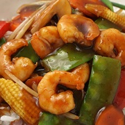 King Prawns With Mixed Vegetables