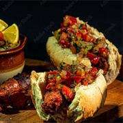Choripan With Pebre