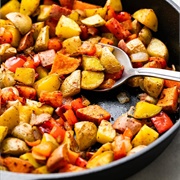Potato and Sweet Potato Home Fries
