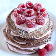 Raspberry Pancake Cake