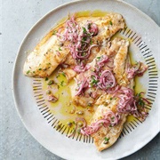 Roasted Red Onion Fish